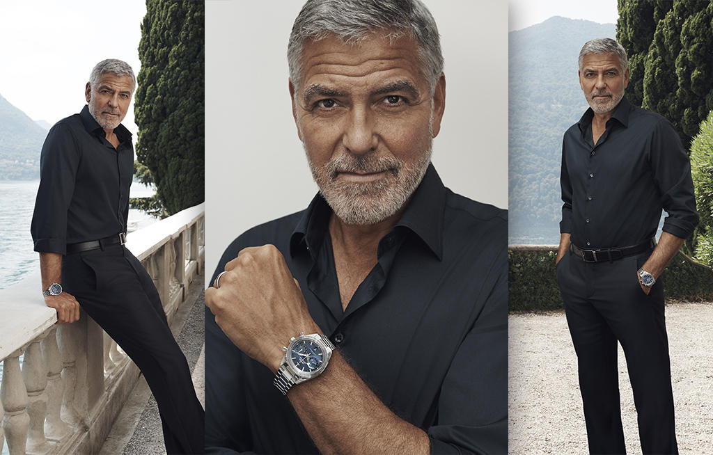 George Clooney et Hyun Bin - portent l’OMEGA Speedmaster ’57 - cChic Magazine Suisse