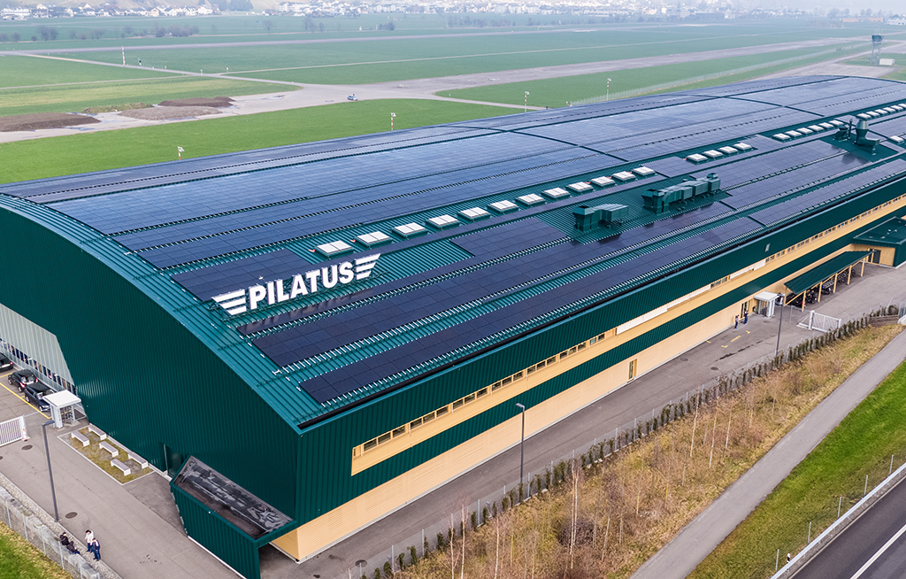 Pilatus - Largest solar power plant - Pilatus commissions the largest solar power plant in canton Nidwalden