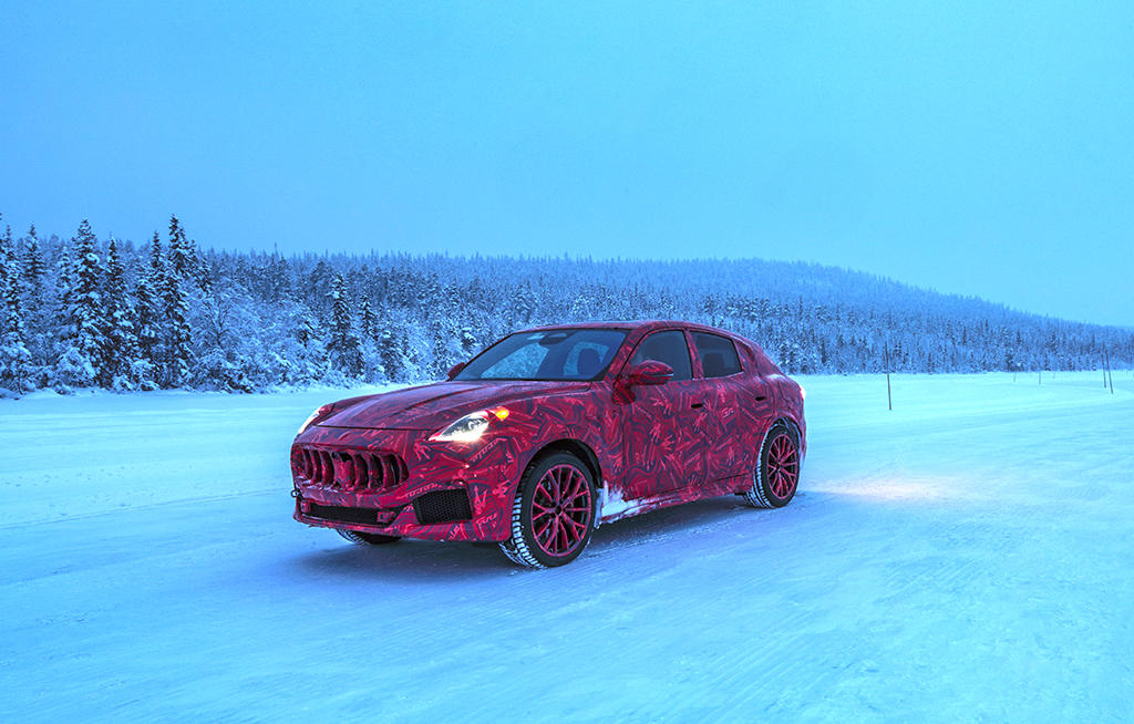 Maserati Grecale Volle Power auf Schnee und Eis