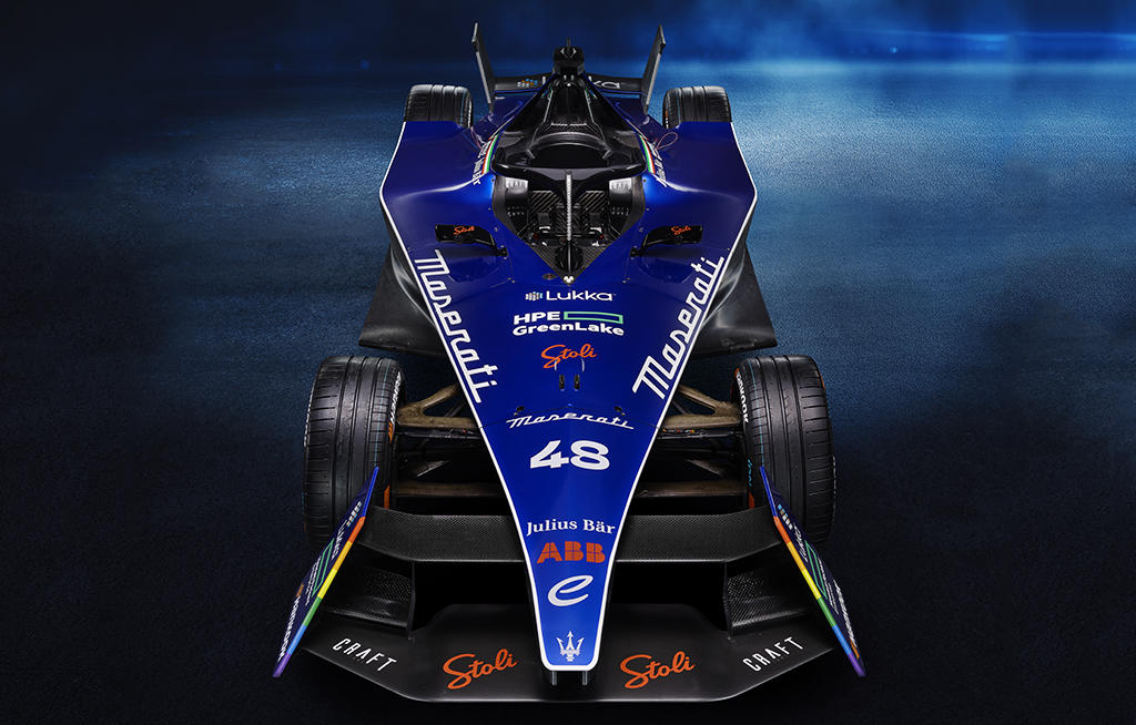 MASERATI MSG Racing zeigt Lackierung des Formel-E-Fahrzeugs