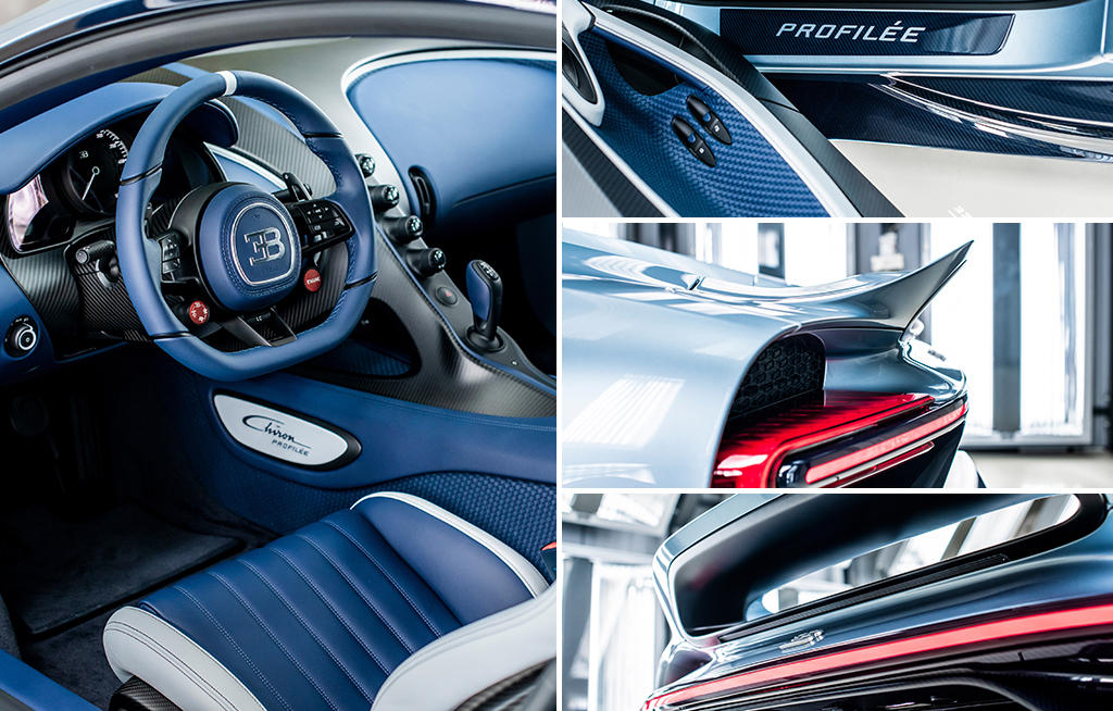 voiture neuve la plus chère jamais vendue aux enchères - La Bugatti Chiron Profilée