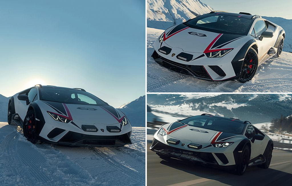 Lamborghini Huracán Sterrato goes beyond the asphalt… and onto the snow