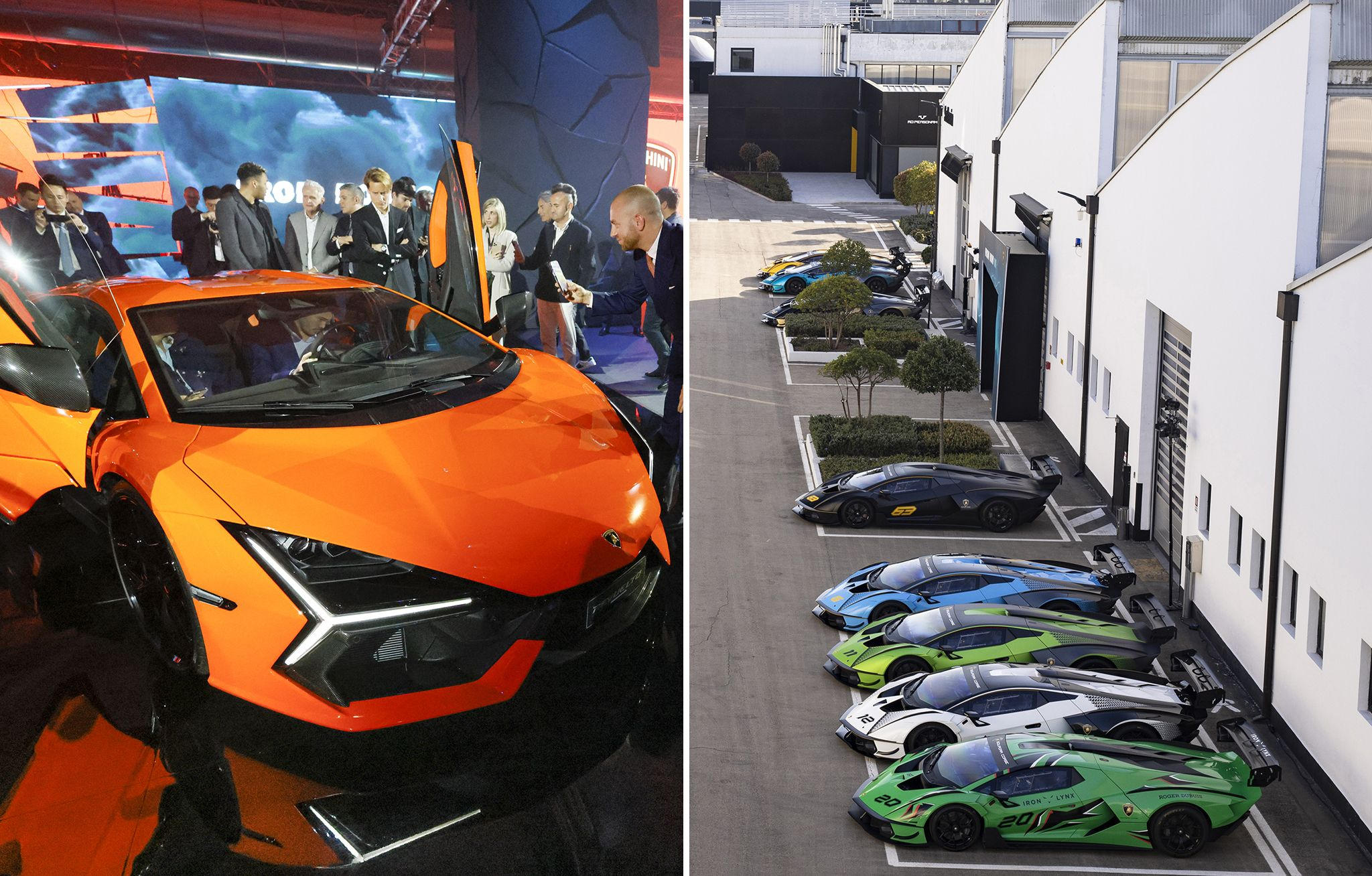 cChic Magazine Suisse - Lamborghini - The first super sports V12 hybrid HPEV, unveiled to media, owners and celebrities 