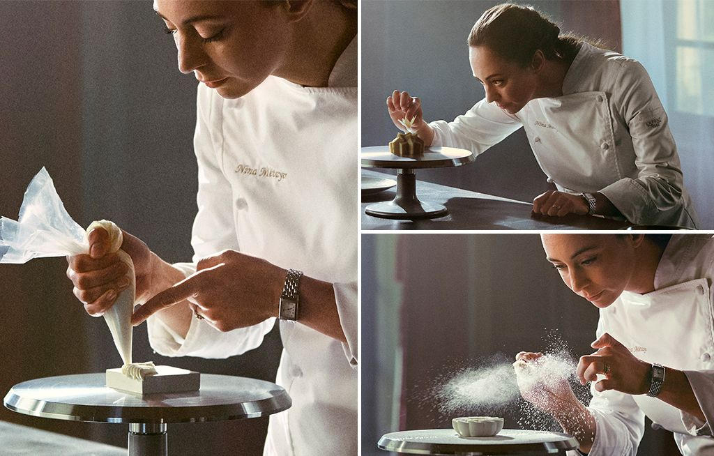 La cheffe pâtissière Nina Métayer - poursuit sa collaboration avec Jaeger-Lecoultre - cChic Magazine Suisse