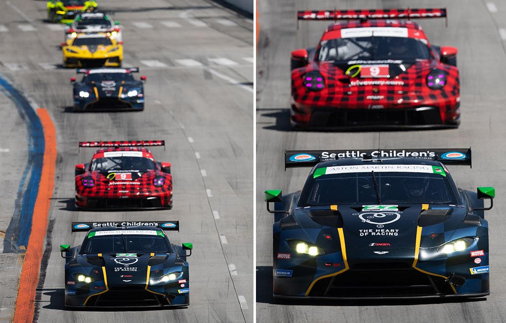 Aston Martin - and Heart of Racing put Vantage on the podium at Grand Prix of Long Beach