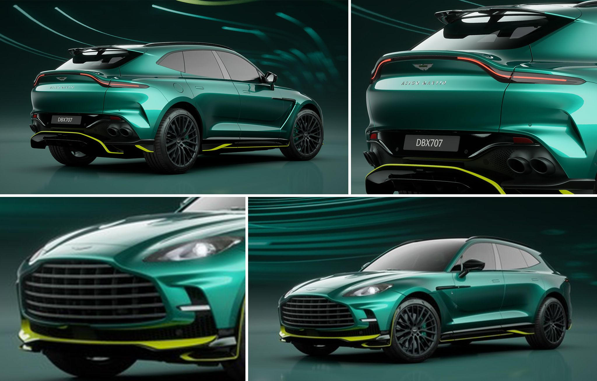 Aston Martin celebrates latest Formula 1 success - with racecar-inspired new look for DBX707 