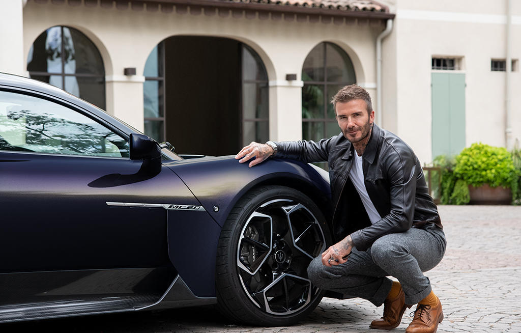 Maserati dévoile sa première collection Fuoriserie Essentials - avec David Beckham - cChic Magazine Suisse