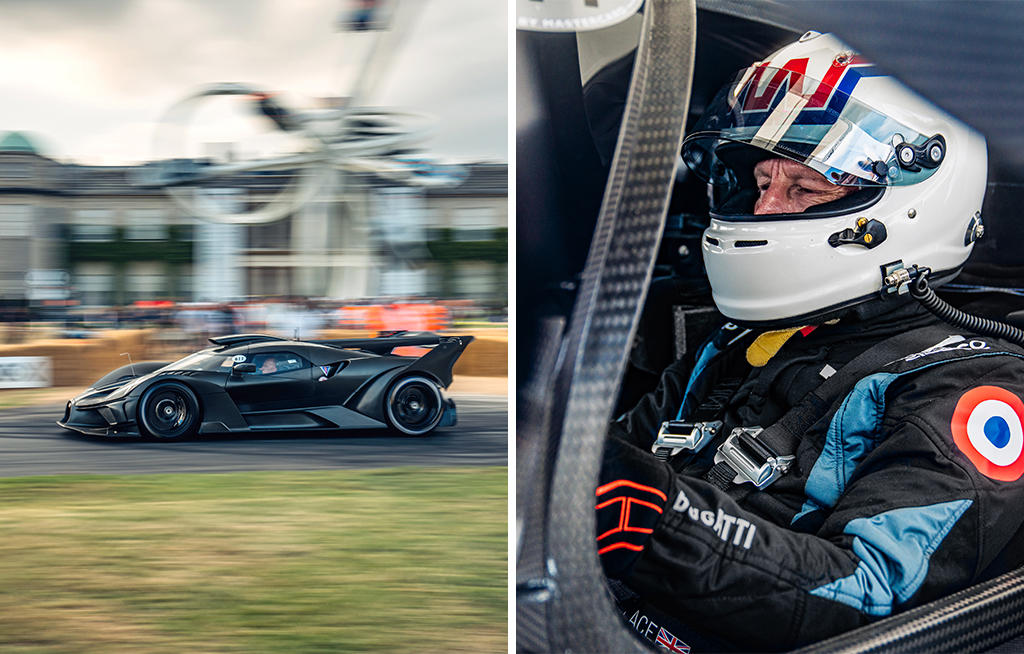 fait vibrer les spectateurs au Goodwood Festival of Speed 2023 - La Bugatti Bolide - cChic Magazine Suisse