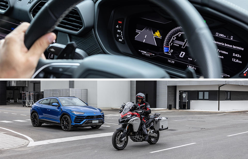 Lamborghini and Ducati - together in the name of road safety