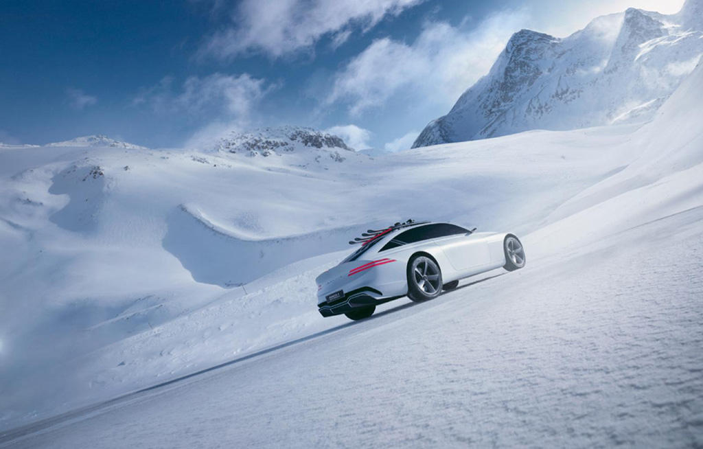 Presentazione esclusiva Genesis X Snow Speedium e GV70 Snow allo Studio Genesis a Ginevra 