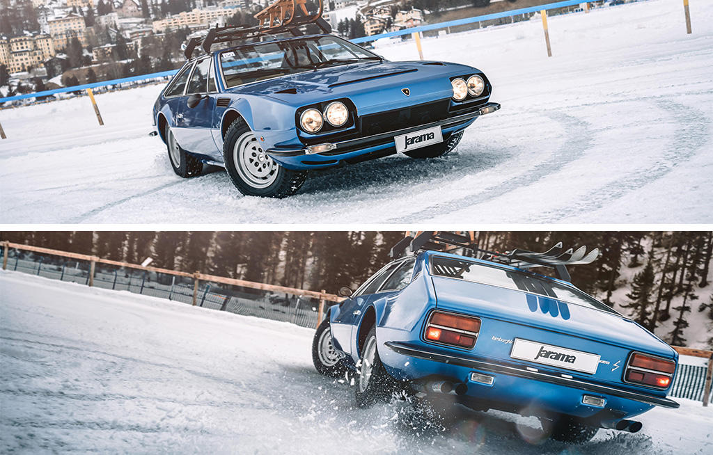 on the ice in St. Moritz - Automobili Lamborghini’s history - cChic Magazine Suisse