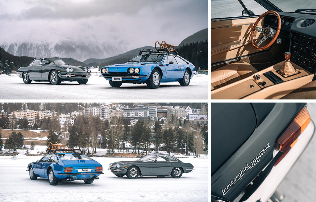 cChic Magazine Suisse - Automobili Lamborghini’s history - on the ice in St. Moritz