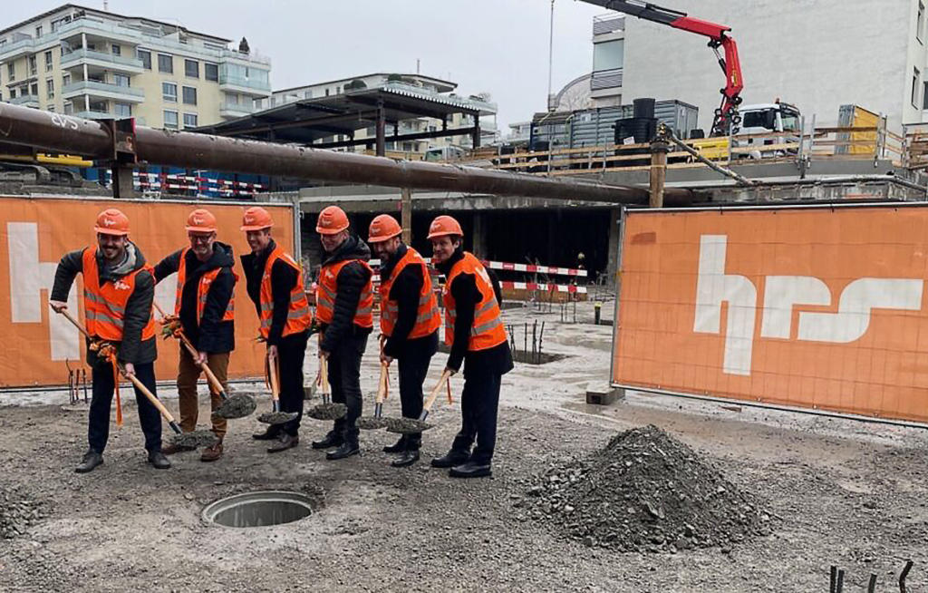 Pose de la première pierre du projet de construction «LOU» dans le quartier de Tribschen, à Lucerne - HRS Real Estate