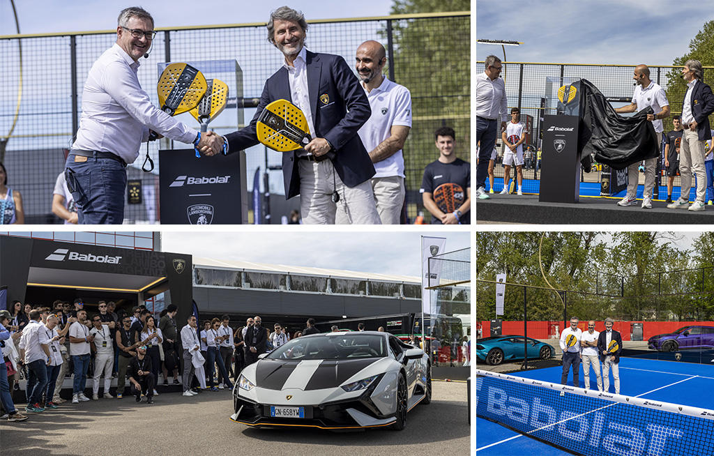 Automobili Lamborghini and Babolat collaborate in padel racquet project magazine cChic Suisse
