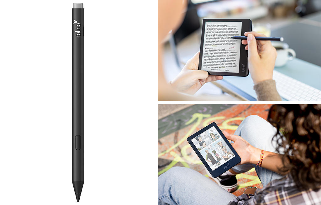 Orell Füssli präsentiert die neue Generation - tolino eReader mit Farbdisplay sowie einen stylus Stift