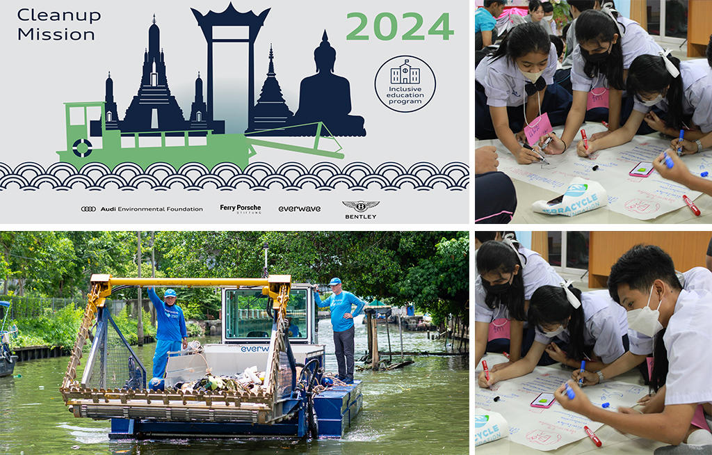Bentley Environmental Foundation - joins clean-up mission including innovative educational project in Thailand