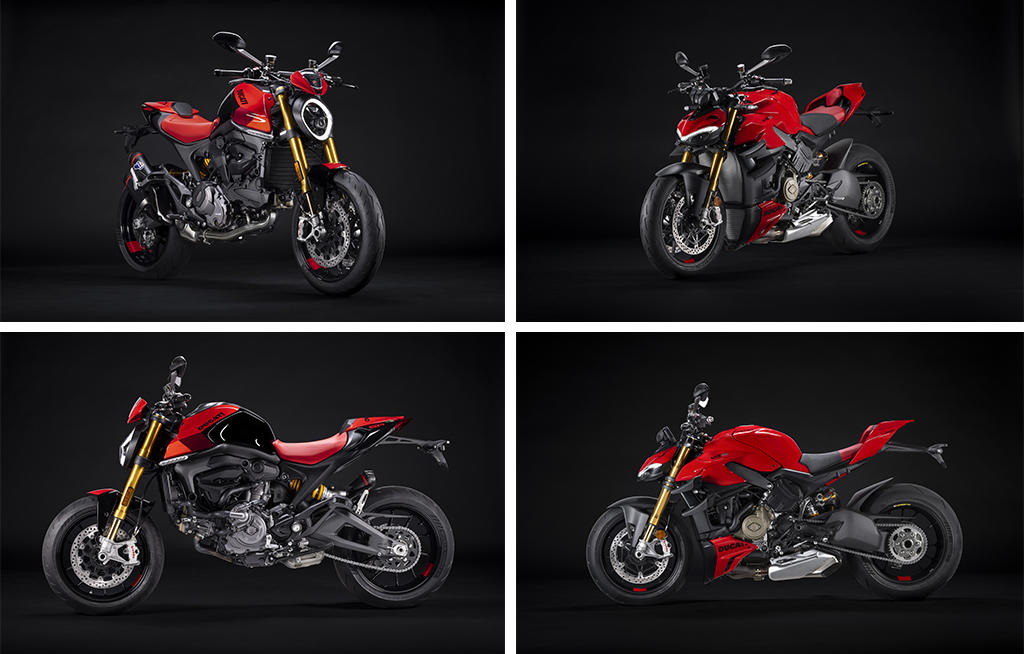 Sportliches Fahrvergnügen Ducati Monster SP und Streetfighter V4 S